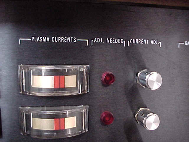 Close-up of a plasma current control panel
Description automatically generated with medium confidence